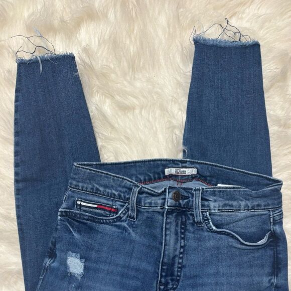Tommy Hilfiger Distressed Skinny Jeans size 0 - Picture 2 of 12